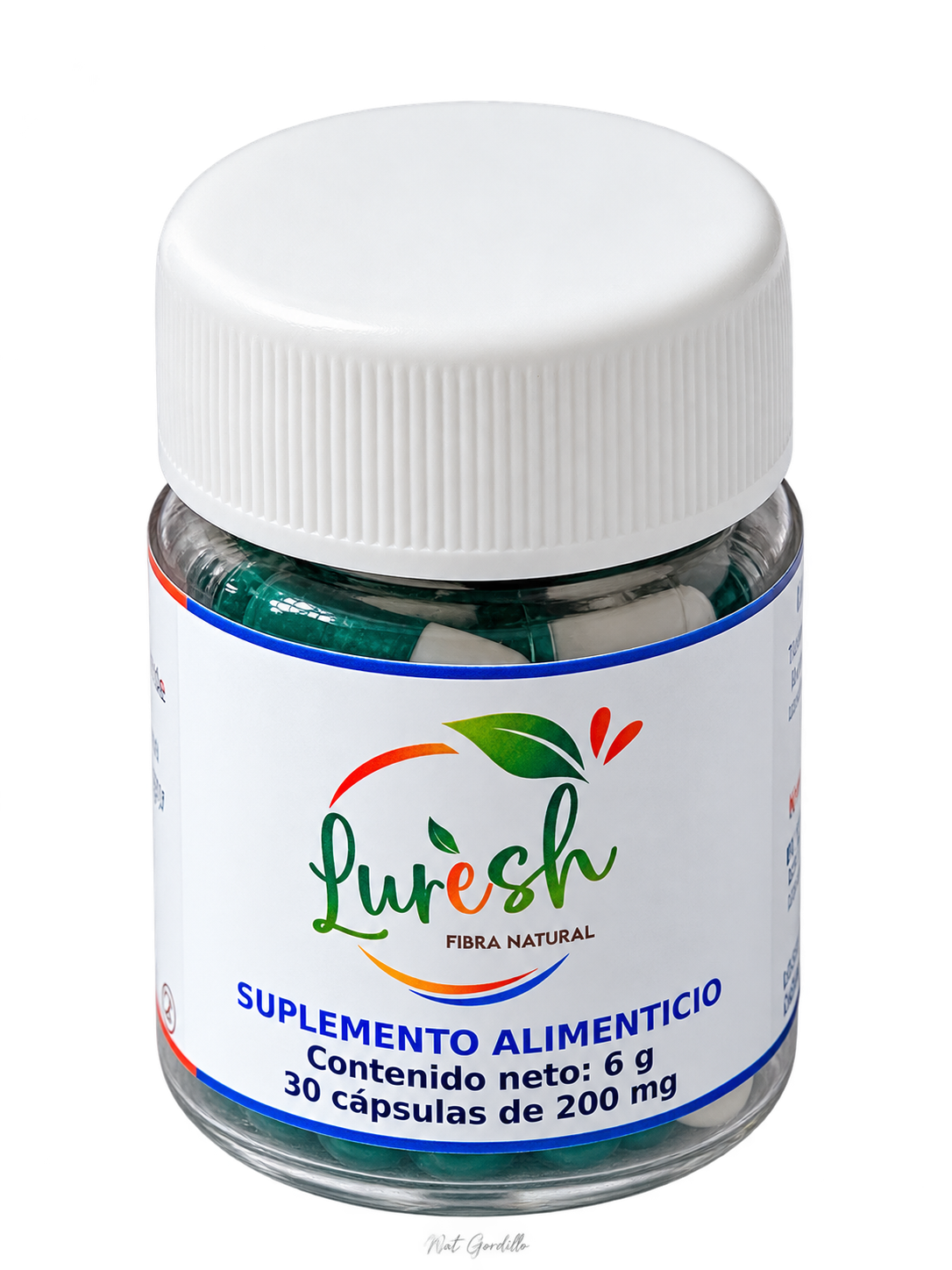 Lurésh Etapa 2 – Fibra natural, 30 cápsulas